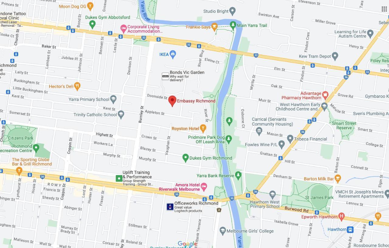 Luxury Living, Richmond Lejlighed Melbourne Eksteriør billede